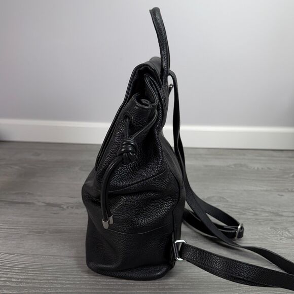 Radley London Woburn Abbey Black Leather Drawstring Backpack & Scottie Dog Charm main image 9